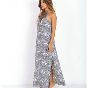 ACACIA maxi dress in snake. Size XS/P.